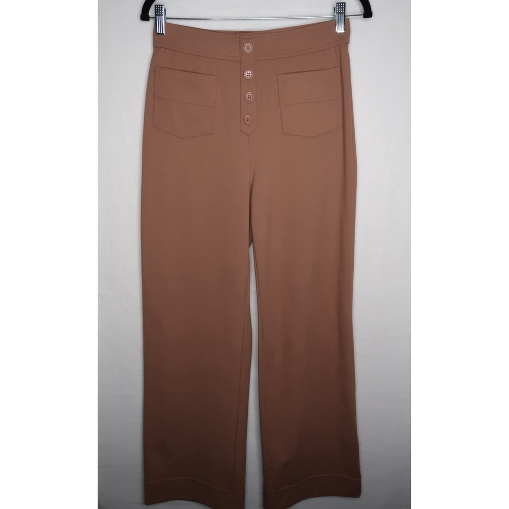 Halara DayStretch High Waisted Pockets Straight Leg Casual Pants Burro M Regular